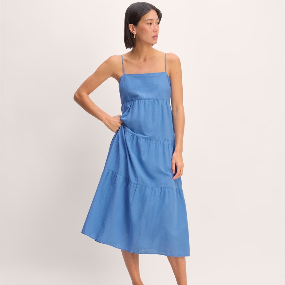 Everlane Gauzed Tiered Dress Size Small